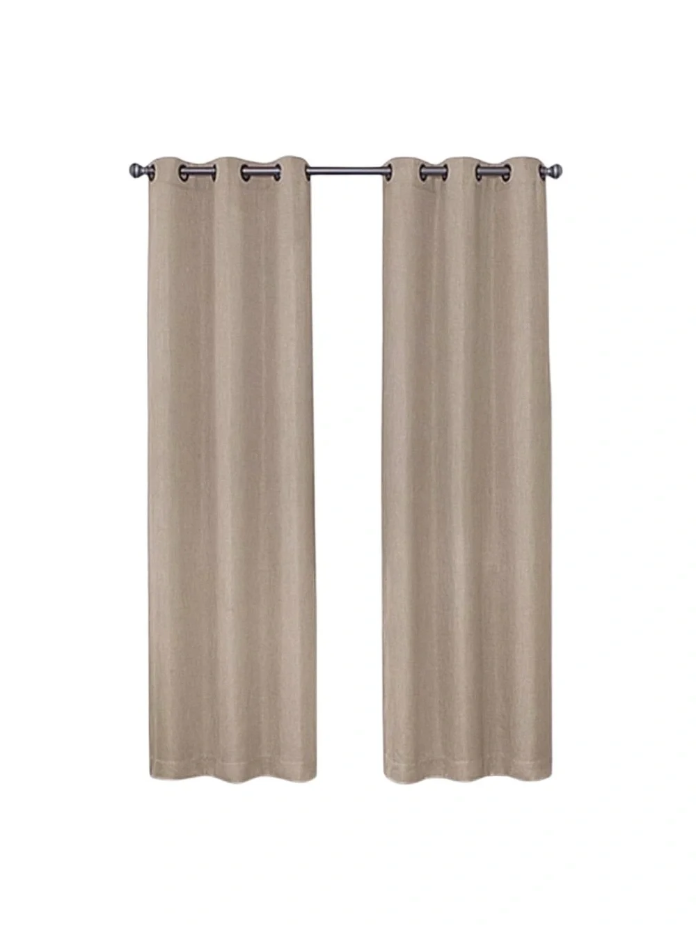 GRANDEUR HOME Light Filtering Taupe Grommet Panels
